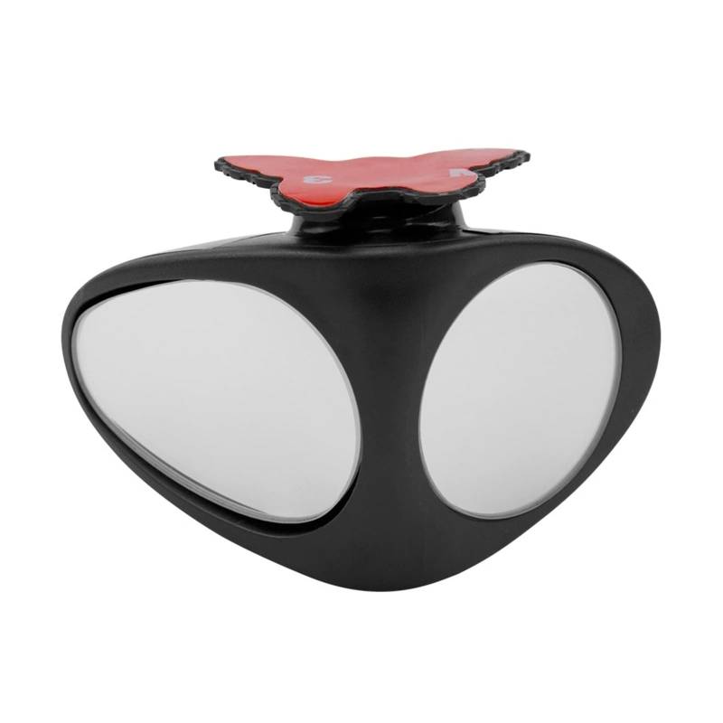 PGLVLZFGFN 1 Stück 360 Grad drehbar 2 Seitenauto Blindfleck Konvexen Spiegel Automibile Außenansicht Parkspiegel Sicherheitszubehör Autospiegel und Abdeckungen(Black left) von PGLVLZFGFN