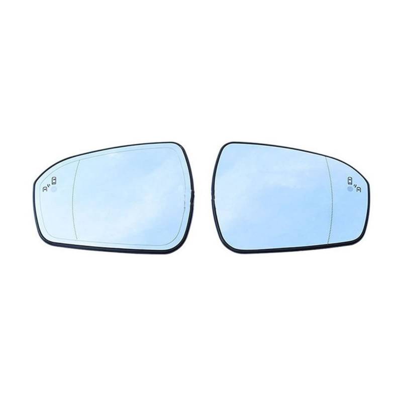 PGLVLZFGFN Auto beheizter Blindfleck Warning Wing Heckspiegel Glas Fit for Ford Fit for Mondeo 2013 2014 2015 2016 2017 2018 2018 Autospiegel und Abdeckungen(A pair) von PGLVLZFGFN