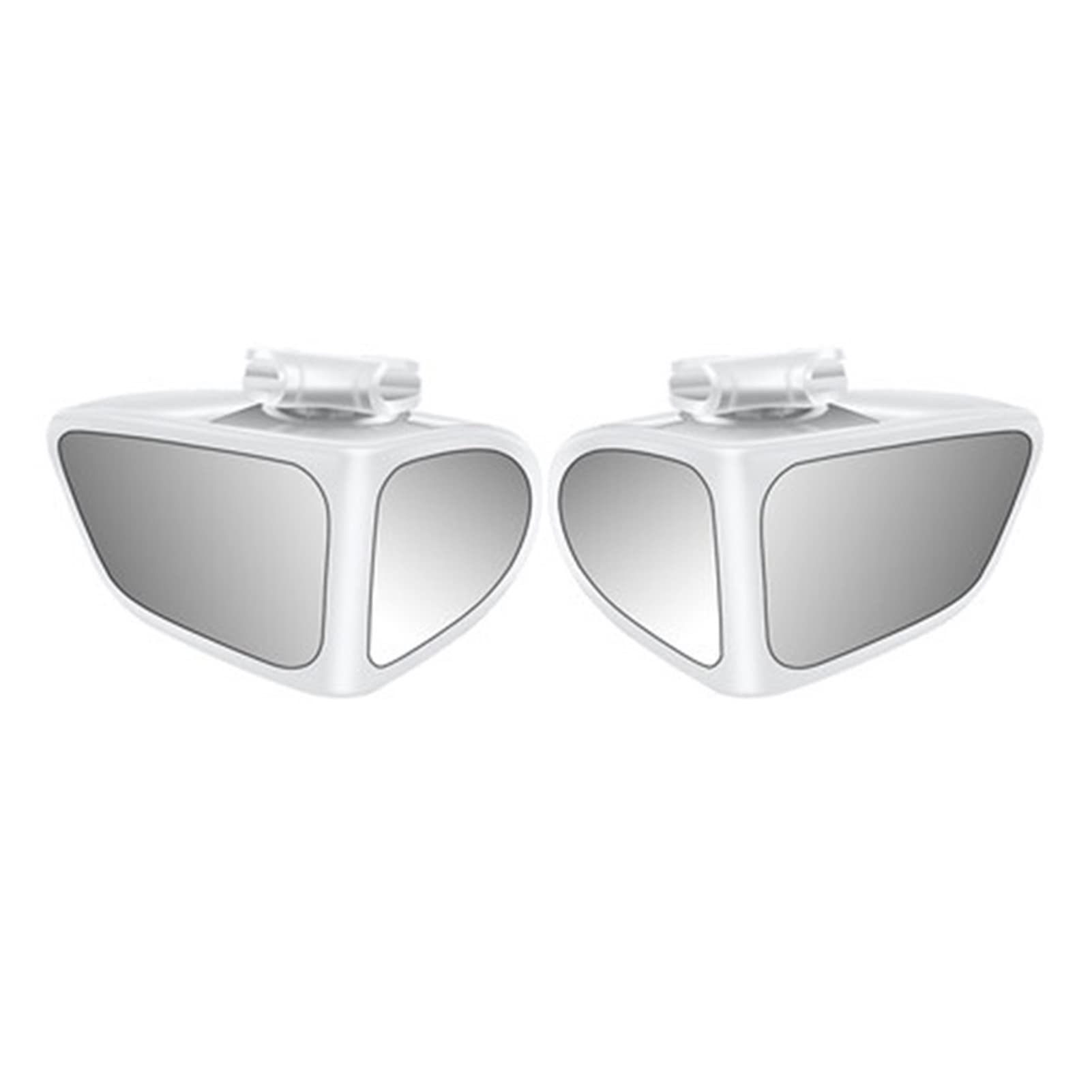 PGLVLZFGFN Auto umkehrend kleiner runder Spiegel Vorder- und Hinterradweitwinkelspiegel for doppelseitigem Hilfsrückblick 360 Grad blind Autospiegel und Abdeckungen(2PC White) von PGLVLZFGFN