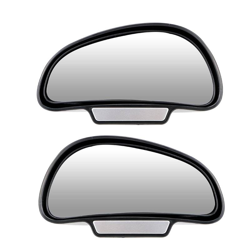 PGLVLZFGFN Konvexe Glashilfsspiegelauto Rückansicht spiegelt Blind Spot TOT Winkel Schnappweg for Parken PDC Automobilzubehör unterstützen Autospiegel und Abdeckungen(schwarz) von PGLVLZFGFN