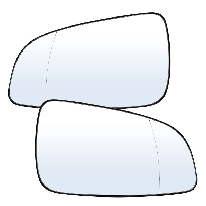 PGLVLZFGFN Linker rechts Fahrer Beifahrer Seitenflügel Spiegel Glas beheizte konvexe Linse Außenanschluss Clip auf Backplate Fit for Opel Fit for Astra H 2004-2009 Autospiegel und Abdeckungen(Left - von PGLVLZFGFN