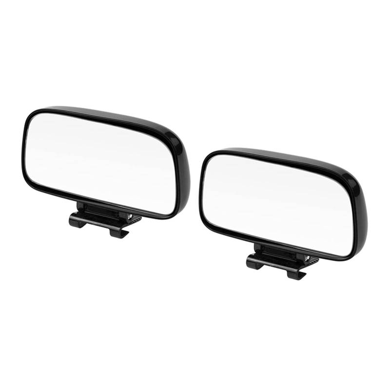 PGLVLZFGFN Universal Winkel einstellbarer Autospiegel breiter konvexer Blindfleckspiegel Auto Rückseite Rückseite Spiegel Parkzubehör Autospiegel und Abdeckungen(2 Pieces Black) von PGLVLZFGFN