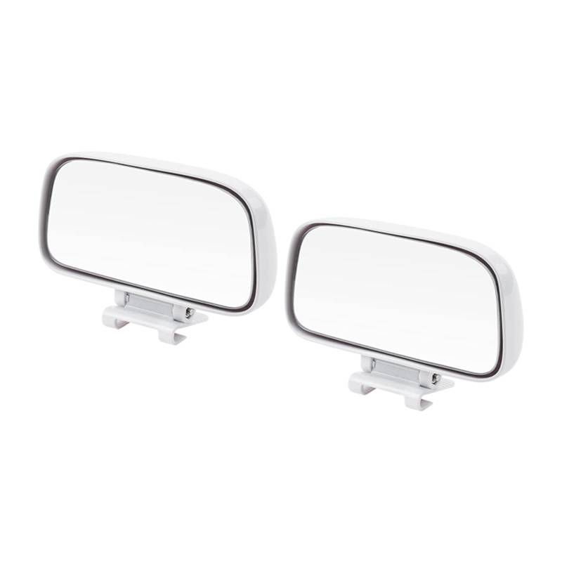PGLVLZFGFN Universal Winkel einstellbarer Autospiegel breiter konvexer Blindfleckspiegel Auto Rückseite Rückseite Spiegel Parkzubehör Autospiegel und Abdeckungen(2 Pieces White) von PGLVLZFGFN