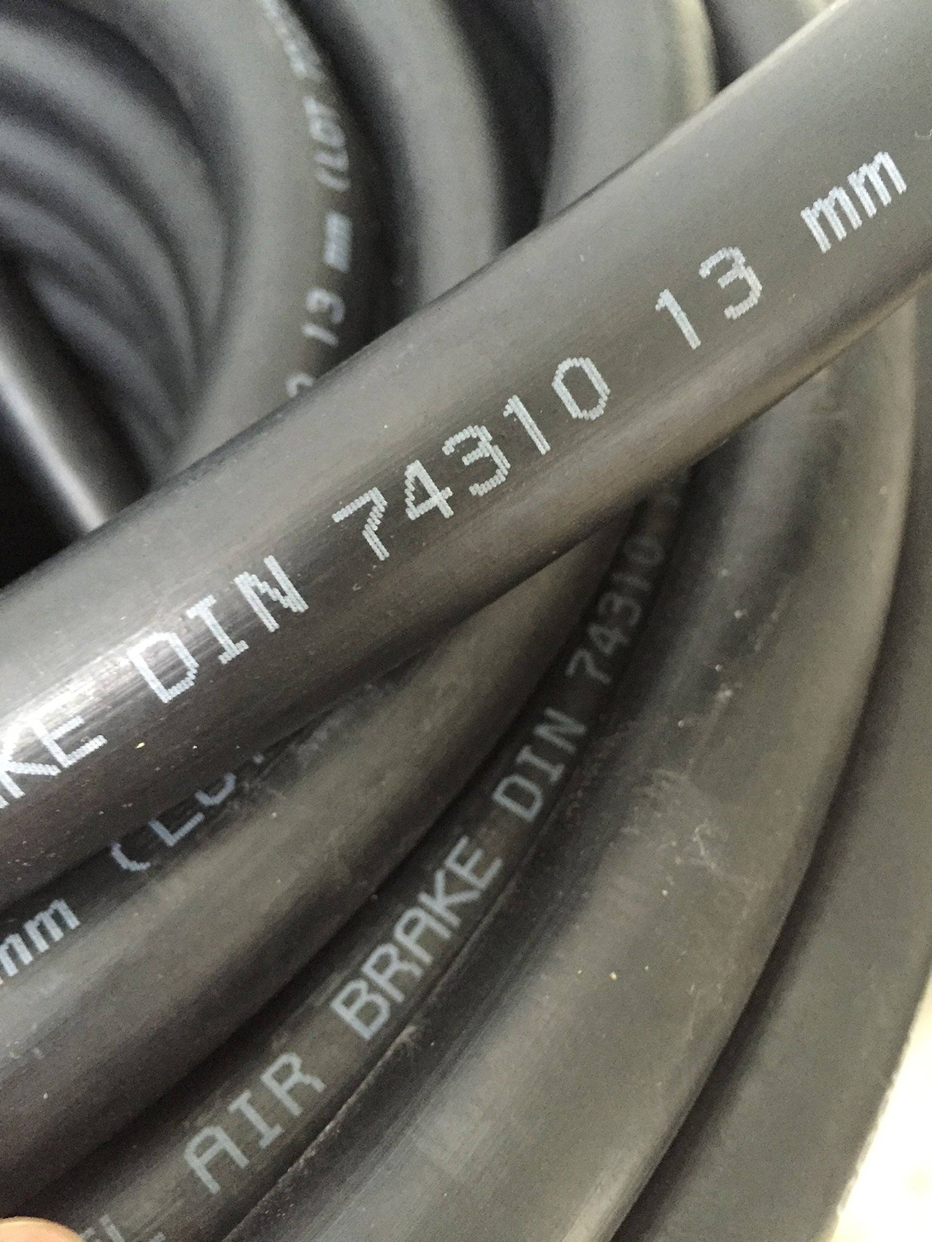 SEL Druckluftbremsschlauch 13mm x 25mm, Synthetischer Gummi, Schwarz, Bremsschlauch, DIN 74310, 1 Stück von PGONA