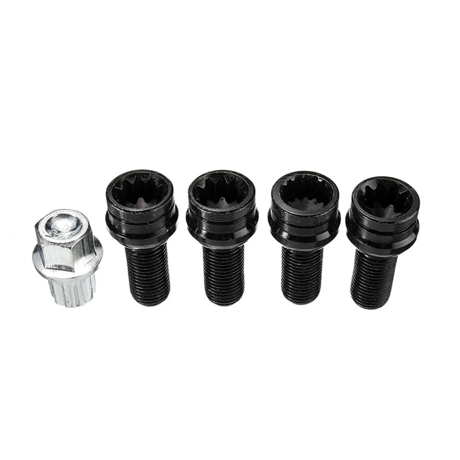 1 Satz, kompatibel mit Golf Beetle, Anti-Diebstahl-Radschraube und Sicherungsmutter, passend for 14 mm x 1,5 mm, Autozubehör 1 Satz, kompatibel mit Golf Beetle, Anti-Diebstahl-Radschraube und Sicherungsmutter, passend for 14 mm x 1,5 mm, Autozubehör von PGVXEM