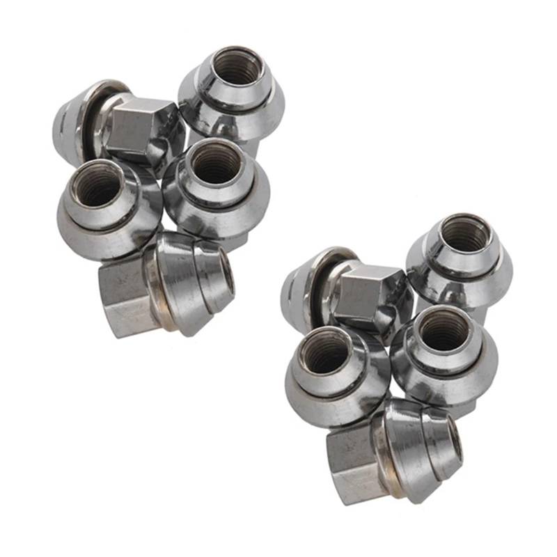 10 Stücke M12 X 1,5 19Mm Sechskant-Radmuttern Offen Kompatibel Mit Fiesta Focus Ka C-Max von PGVXEM