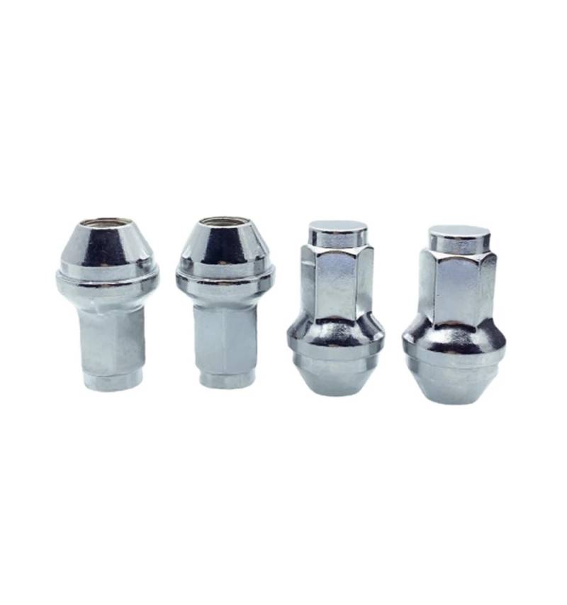 1x M14x2 Chrom Fabrik Stile Radmuttern 4L3Z-1012-A 7L1Z1012A Kompatibel Mit F150 4L3Z1012A 91000421 6112881 von PGVXEM
