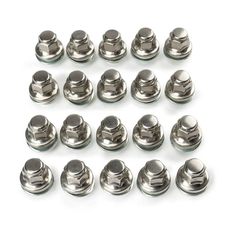 20 STÜCKE 12x1,5 C2C35294010 Kompatibel mit F-Type XJ220 X-Type S-Type XJ XJR XE XF 1991-2022 Radmuttern Chrom C2C35294 Zubehör von PGVXEM
