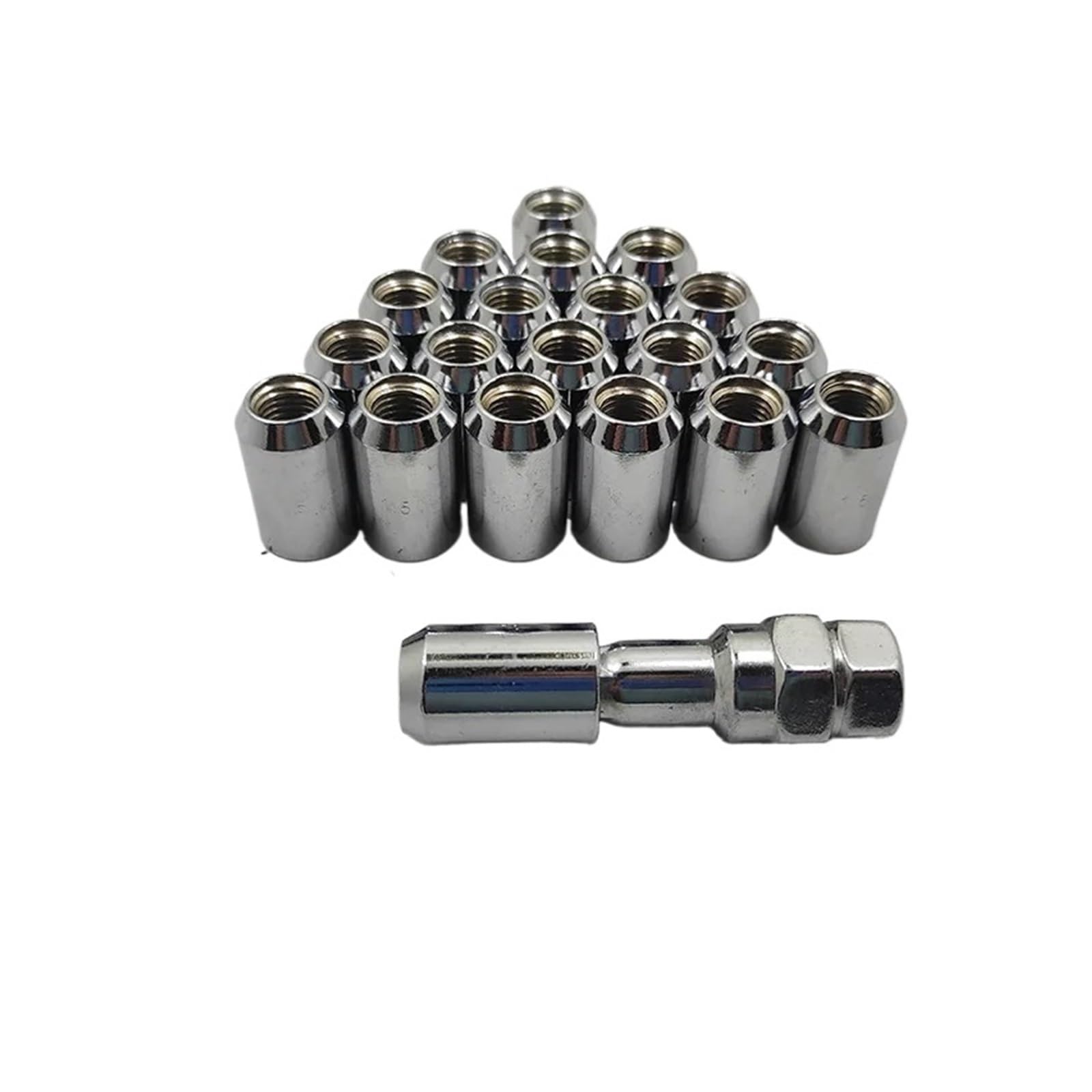 32 mm Radmuttern M12 x 1,25, M12 x 1,5 Radmutter mit einem Schlüssel, 20 + 1 Packung Radmuttern(M12x1.5) von PGVXEM