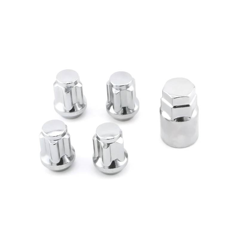4 stücke Auto Anti Diebstahl Muttern mit Schlüssel M12x1.25 M12x1.5 Reifen Rad Radmuttern Geheimnisse Rad Auto Zubehör(M12x1.5) von PGVXEM