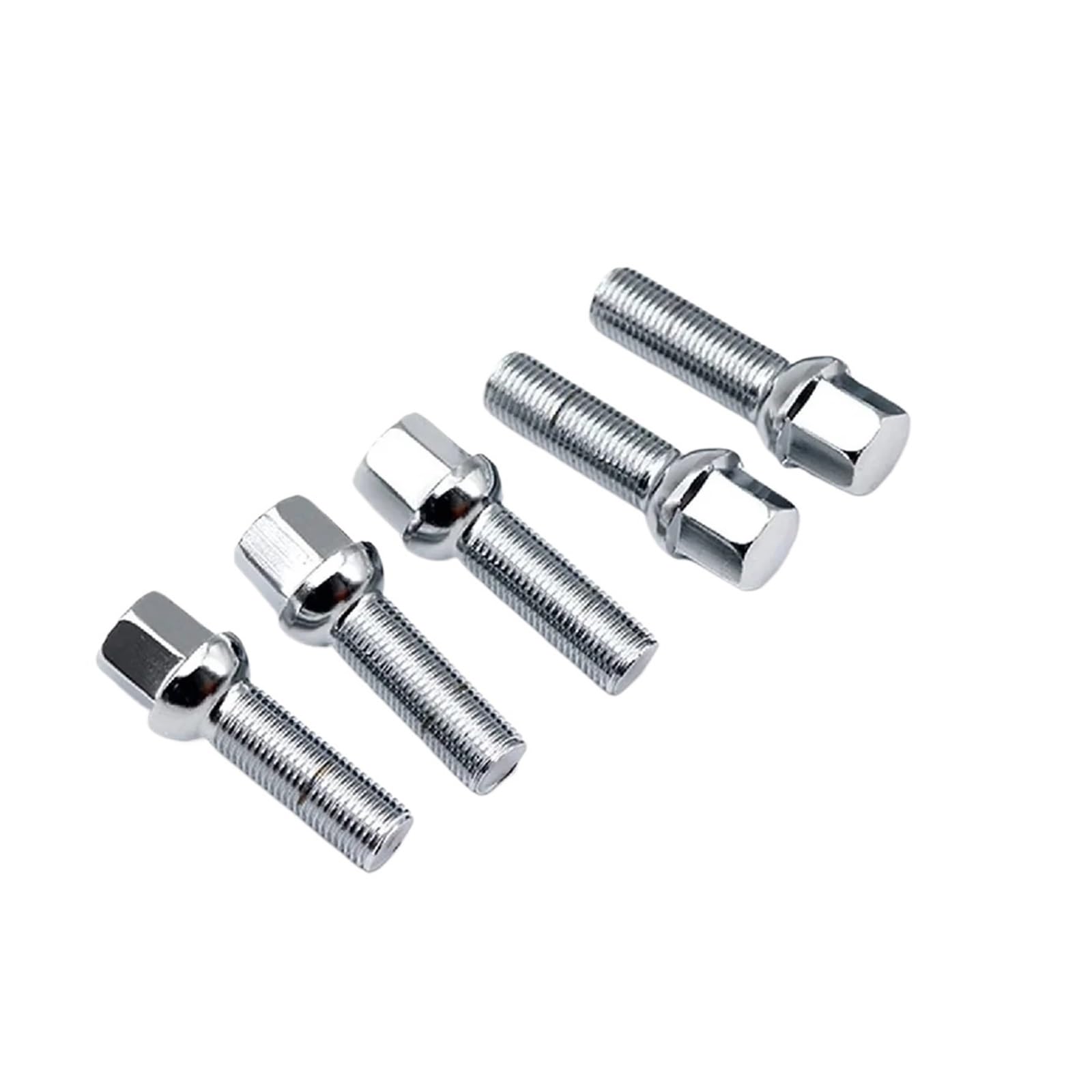 5 Stück 27/30/33/35/40/42/45/50/52/55/60/65 mm verlängern Stahlradschrauben M14 x 1,5 mm Radmuttern Sitze Anzug(5PCS 50MM) von PGVXEM