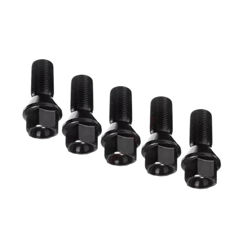 5 Stück 36136781151 Radschrauben Muttern Schwarz Stahlfelgen Kompatibel mit X1 X2 X3 X4 X5 X6 E70 E71 F20 F25 320i M8 36136890324 von PGVXEM