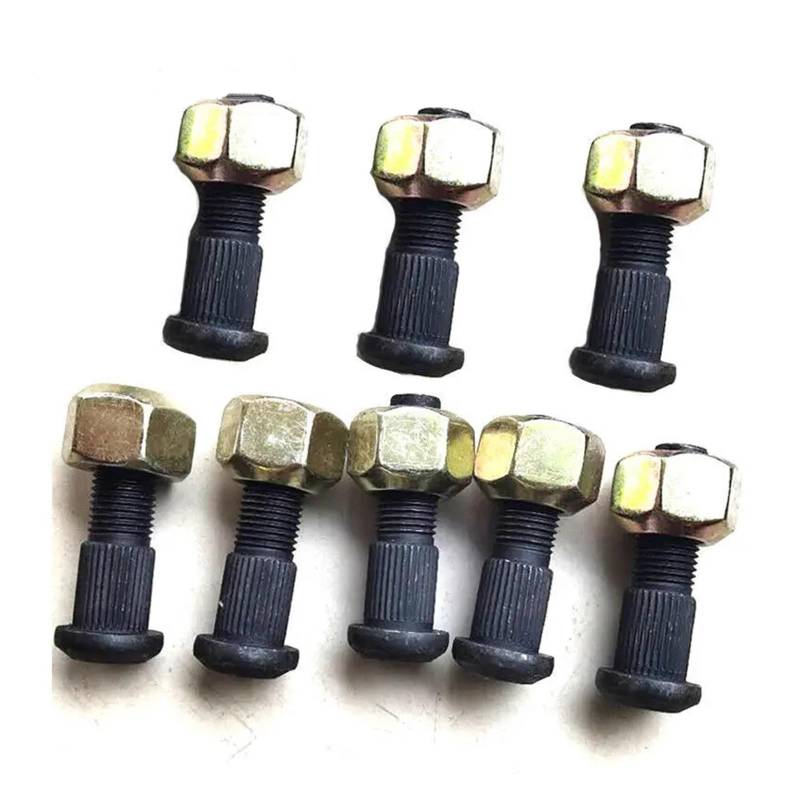 8-teiliges Radmuttern- und Bolzen-Kit, kompatibel mit Bobcat S150 S160 S185 540 A220 A300 6709170 6564669 von PGVXEM