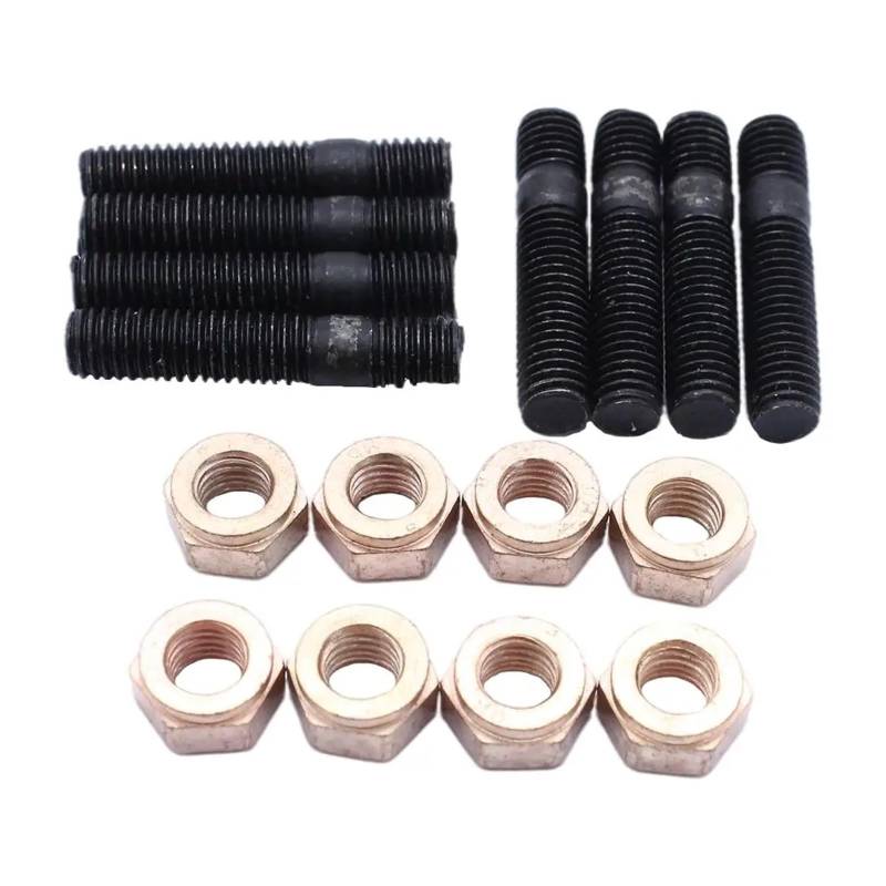 8Pcs Abgaskrümmer Bolzen Muttern M8 X 30mm Metall Hardware Kompatibel Mit Golf von PGVXEM