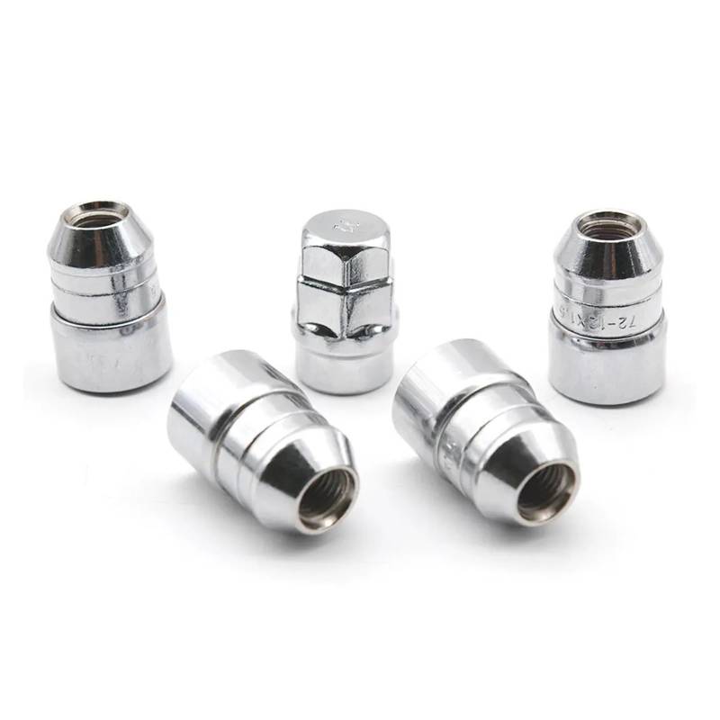 Auto-Radschloss-Radmuttern M12x1,5 Universal-Reifen-Radschloss Anti-Diebstahl-Schraube Radmuttern Zubehör Sicherheitsschrauben mit Schlüssel von PGVXEM