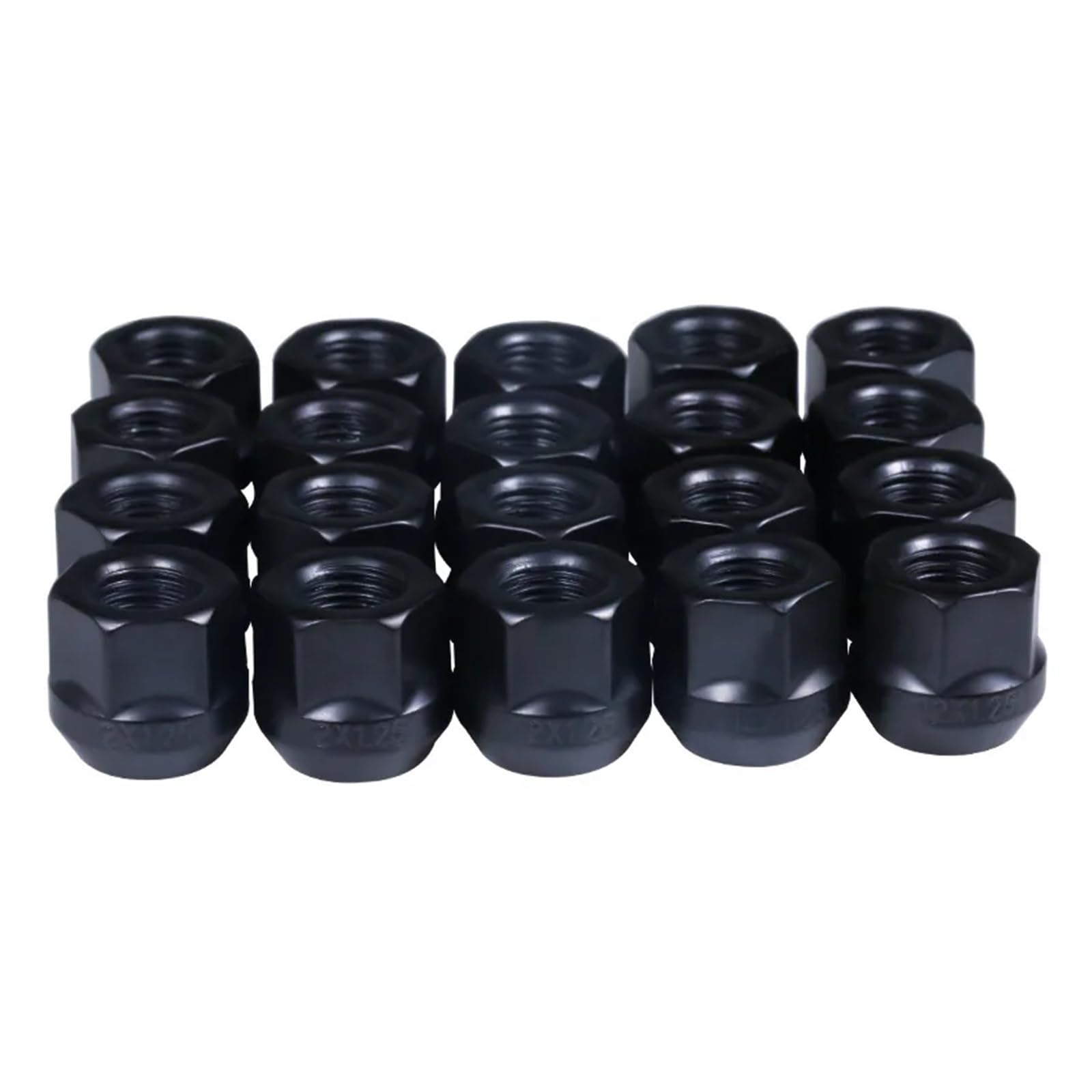 Höhe 21 mm, Radmuttern mit offenem Ende, Schwarze Radmuttern 19 mm, M14 x 1,5, M12 x 1,25, M12 x 1,5, 1/2-20(1-2-20) von PGVXEM