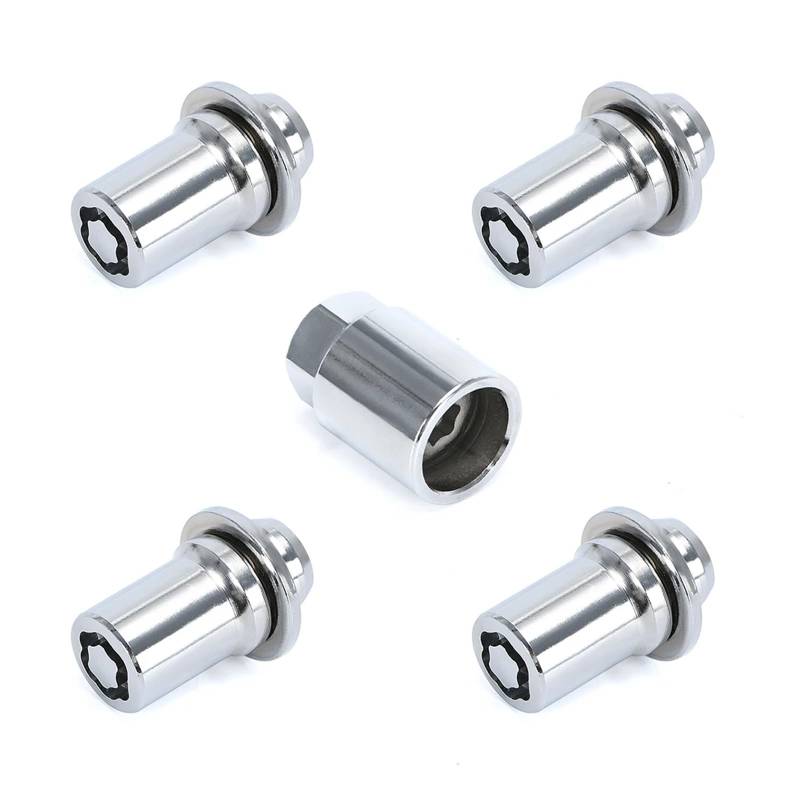 M12x1.5 4 Muttern + 1 Schlüssel Anti-Diebstahl 44MM Höhe Radschloss Radmuttern Set Kompatibel Mit 4Runner GS300 GS400 GS430 0027600901 von PGVXEM