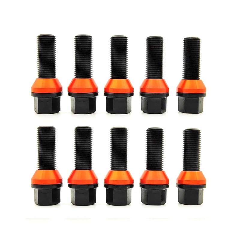M14x1.5/M14x1.25 10 Teile/Satz Auto Rad Lugs Schrauben Schraube Universal Muttern Stehbolzen 12,9(Length 40mm,M14x1.5) von PGVXEM