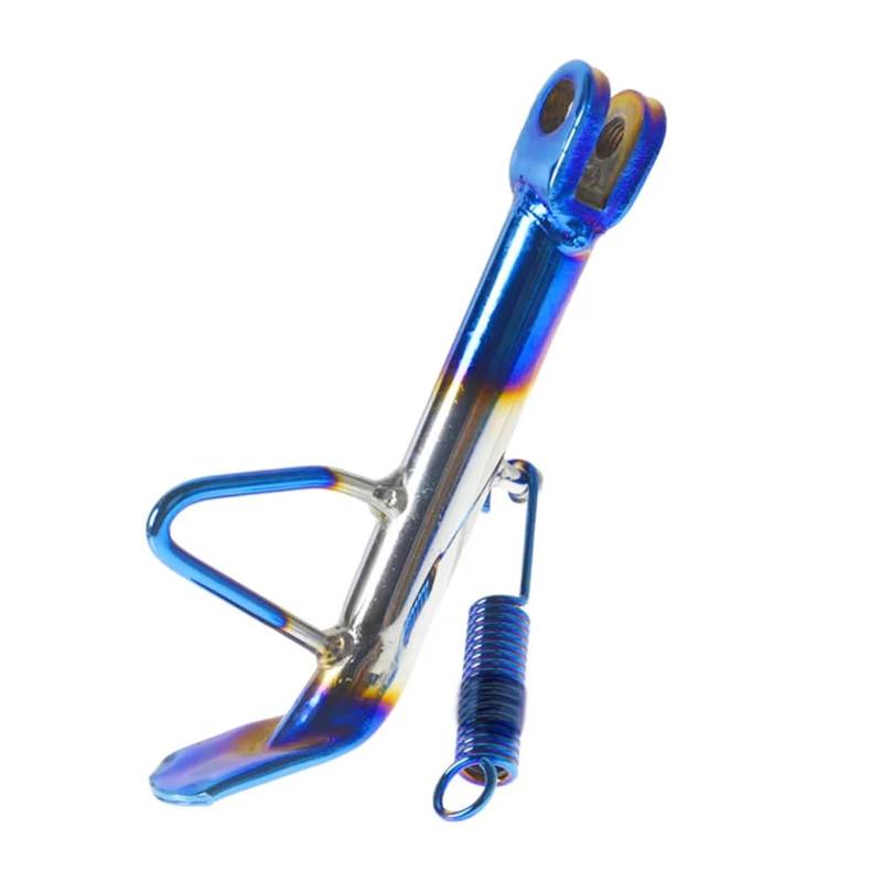 Motorrad Edelstahl Seitenständer Kickstand Unterstützung Halter Fußhalterung Kompatibel mit Force155 Bwsr KRV125(Silver Blue) von PGVXEM