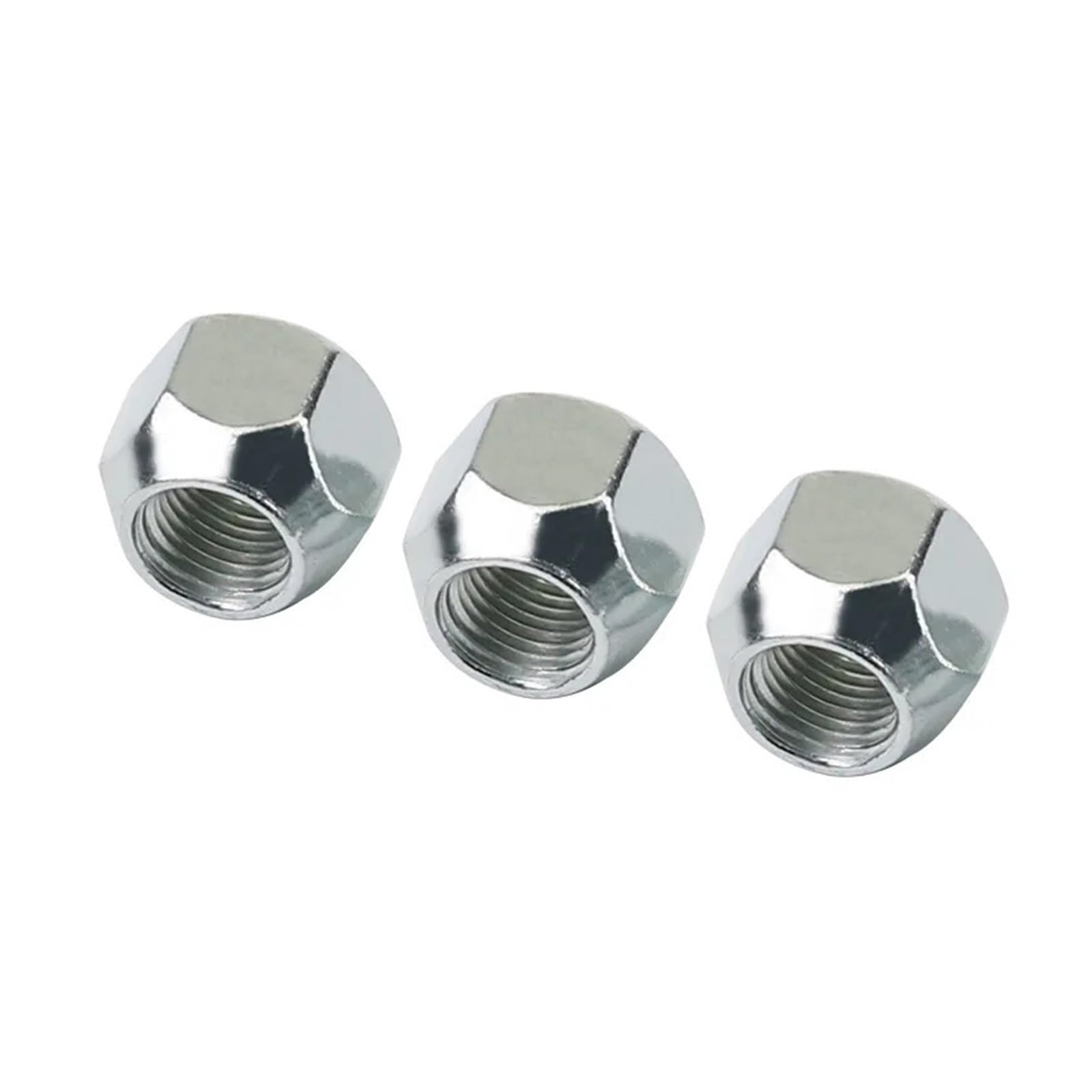 Schlüssel 21 mm Höhe 16 mm Radmuttern 8 Stück M12 * 1,5 M12 * 1,25 M14 * 1,5 1/2-20 Radanhängerösen Reifen Hutmutter Silber Radmuttern offen(10 pcs,M14x1.5) von PGVXEM
