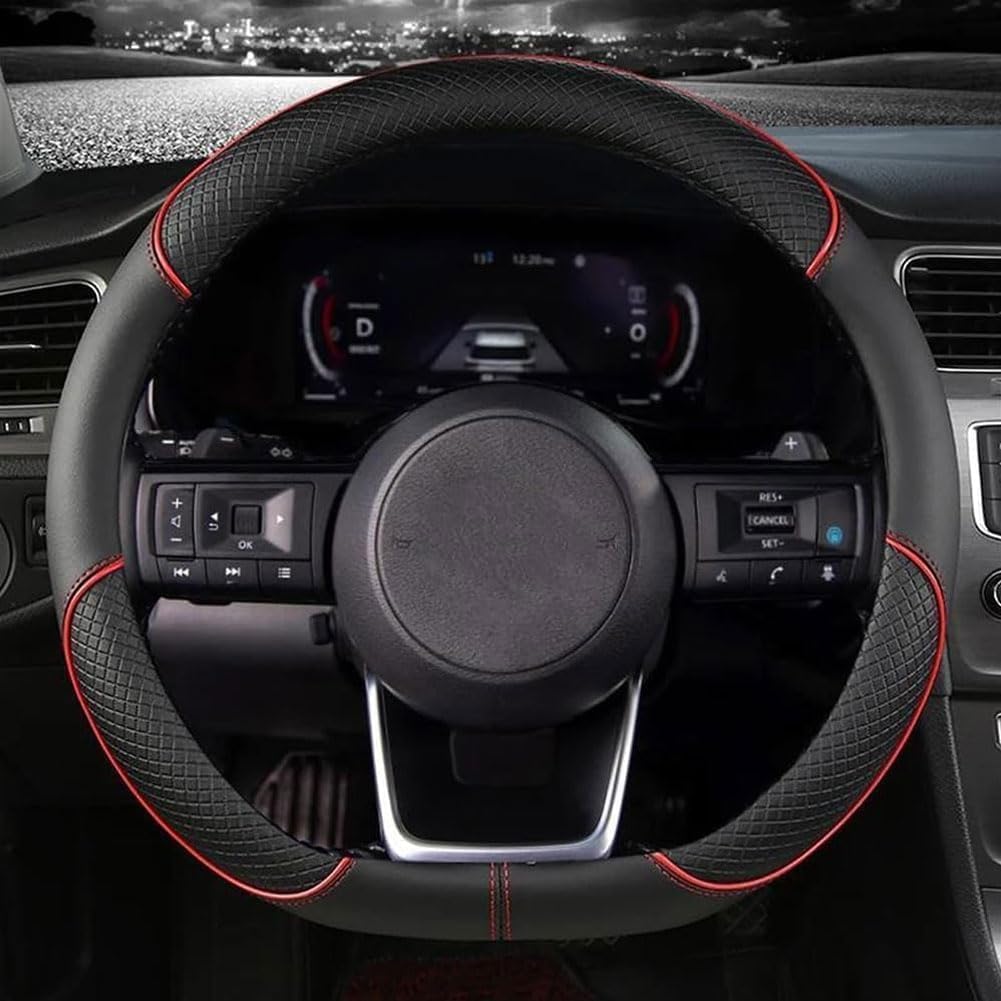 PGYREUGQ Leder Auto Lenkrad Abdeckung Für Dacia Sandero Ⅲ Hatchback 2020-2024, Universal Lenkradbezug Anti-rutsch Bequem 38CM / 15''Innenraum Auto Zubehör,D-C PGYREUGQ Leder Auto Lenkrad Abdeckung Für Dacia Sandero Ⅲ Hatchback 2020-2024, Universal Lenkradbezug Anti-rutsch Bequem 38CM / 15''Innenraum Auto Zubehör,D-C von PGYREUGQ