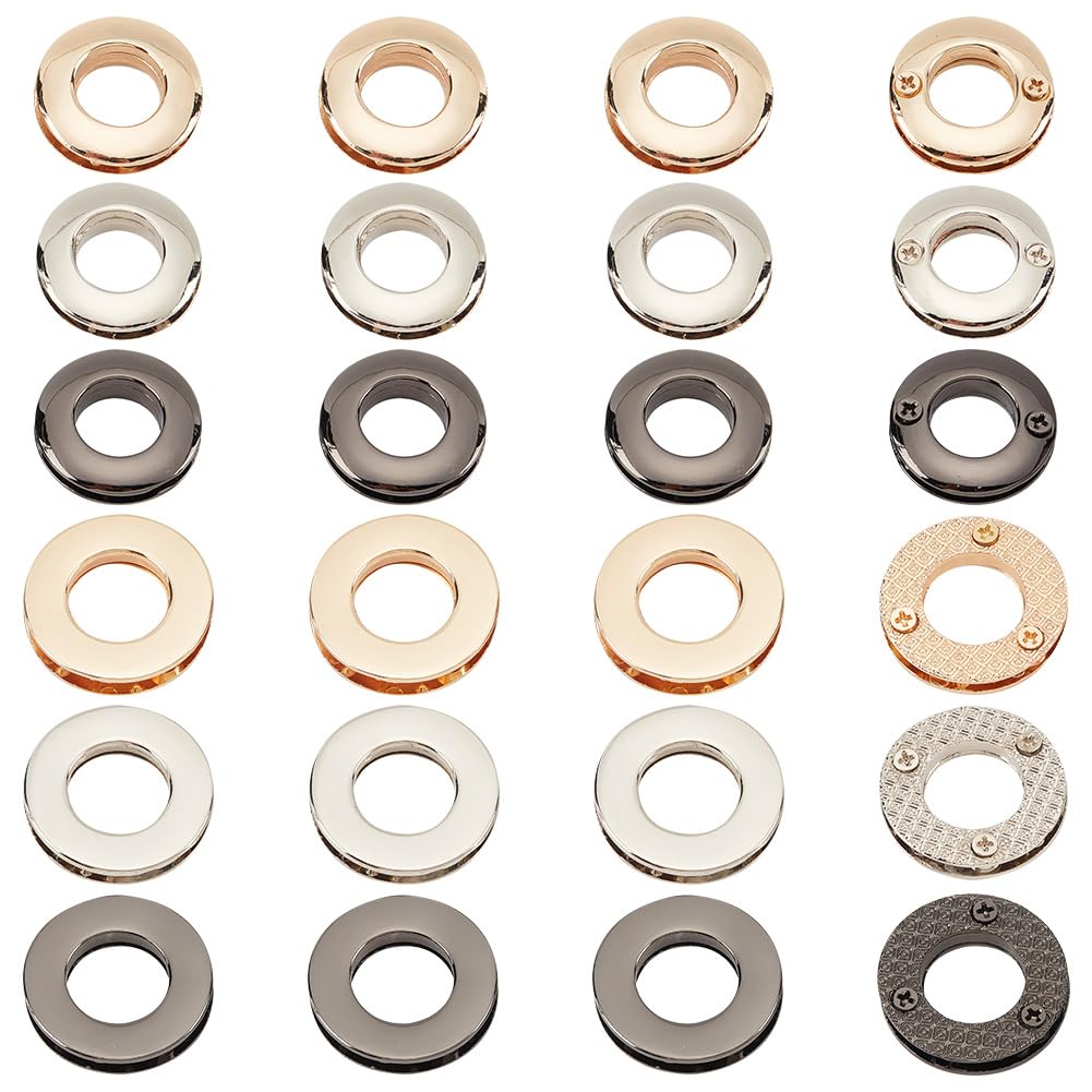 PH PandaHall 12 Sets Zusammenschraubbare Ösenringe 3 Farben Metall Schraubringe Runde Geldbörsenringe Einschraubbare Ösen Legierung Geldbörsenschlaufe Griffverbinder Für Die Herstellung Geldbörsen PH PandaHall 12 Sets Zusammenschraubbare Ösenringe 3 Farben Metall Schraubringe Runde Geldbörsenringe Einschraubbare Ösen Legierung Geldbörsenschlaufe Griffverbinder Für Die Herstellung Geldbörsen von PH PandaHall