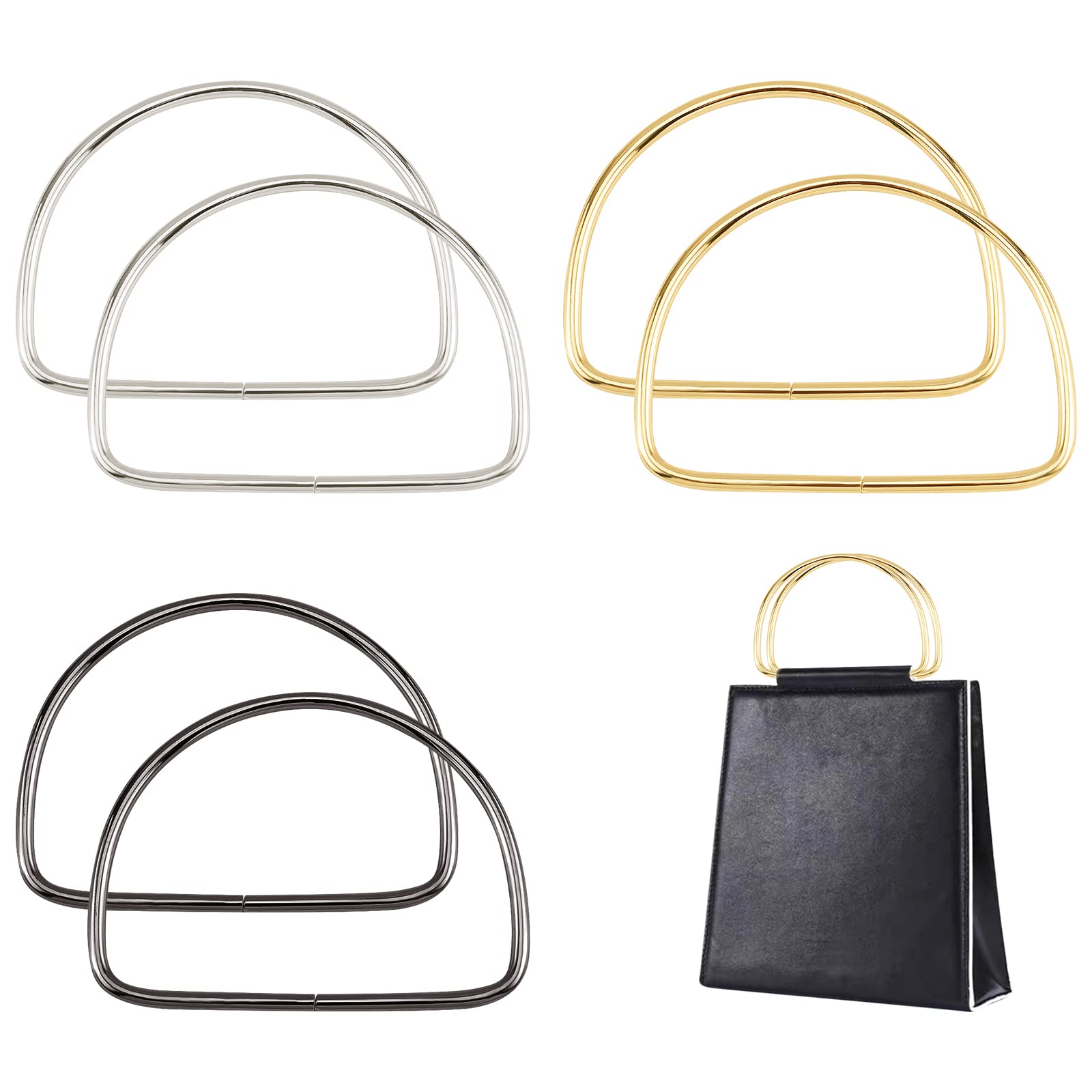 PandaHall 3 Farben Taschengriff, 6pcs Metallgriffe Rahmen Ersatz 13.8x9.2cm Handtaschengriff Geldbörsengriffe Ersatz Für Handgemachte Taschenherstellung, Geldbörsenherstellung Griff Ersetzen PandaHall 3 Farben Taschengriff, 6pcs Metallgriffe Rahmen Ersatz 13.8x9.2cm Handtaschengriff Geldbörsengriffe Ersatz Für Handgemachte Taschenherstellung, Geldbörsenherstellung Griff Ersetzen von PH PandaHall