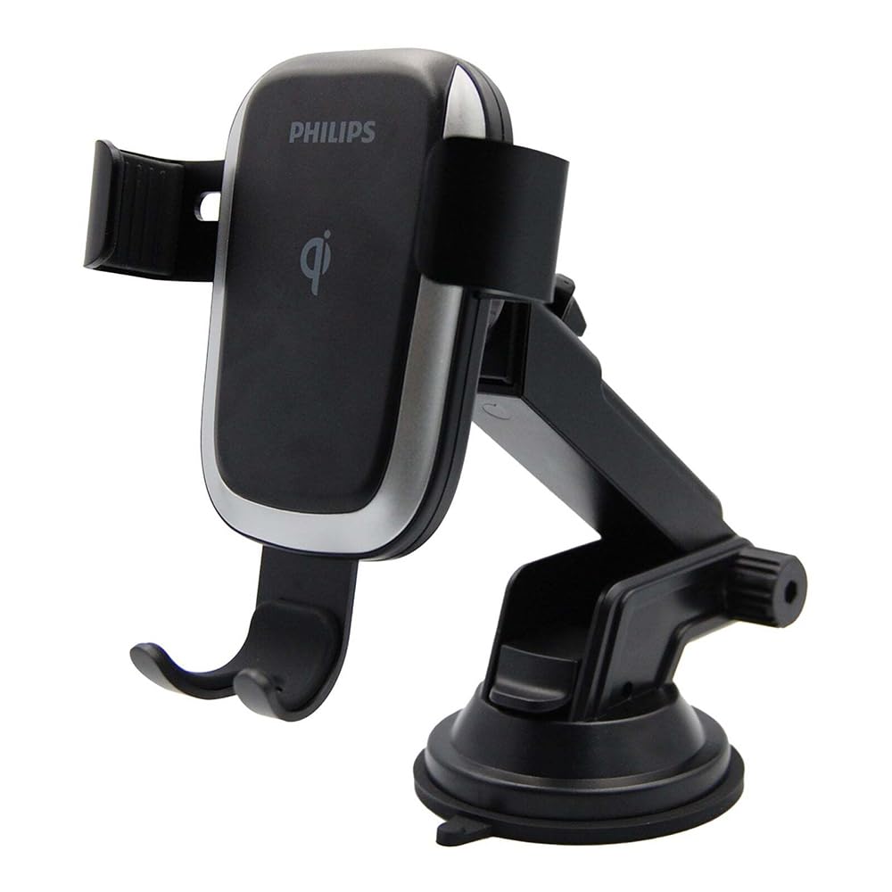 Philips DLK3532Q/00 - Handyhalterung mit Auto Ladegerät - 10W Kabelloses Auto Ladegerät - Handyhalter mit Saugnapf - Schwarz Philips DLK3532Q/00 - Handyhalterung mit Auto Ladegerät - 10W Kabelloses Auto Ladegerät - Handyhalter mit Saugnapf - Schwarz von Philips