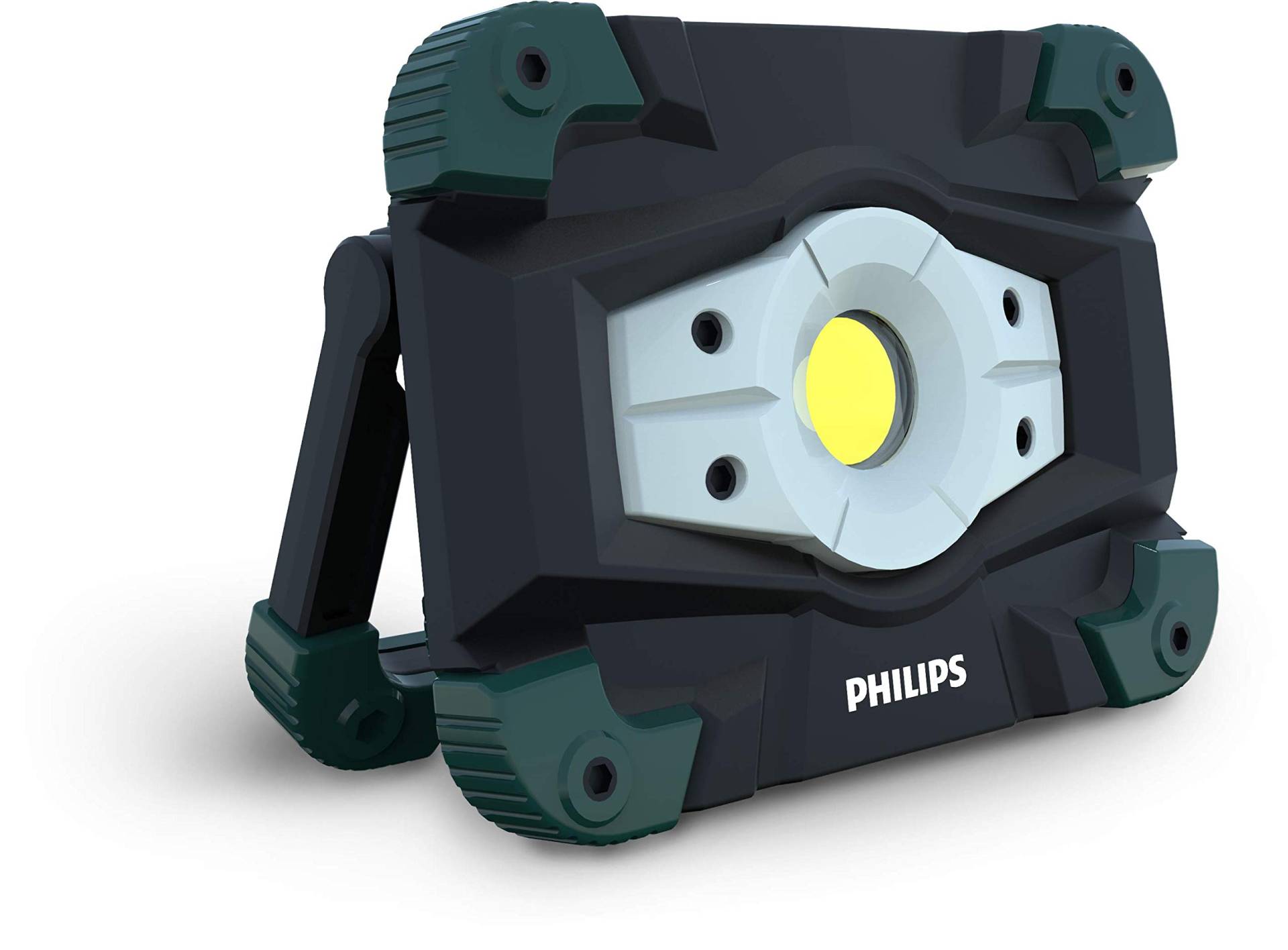 Philips EcoPro50 LED-Arbeitsleuchte, tragbarer wiederaufladbarer LED-Strahler aus Aluminium, Baustrahler, 1000lm, Powerbank Funktion von Philips automotive lighting
