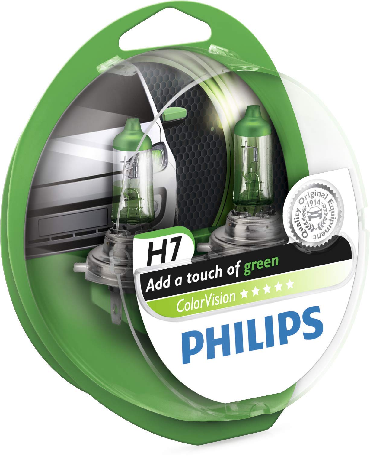 Philips 36798028 ColorVision Scheinwerferlampe H7 2-er Kit, grün Philips 36798028 ColorVision Scheinwerferlampe H7 2-er Kit, grün von Philips