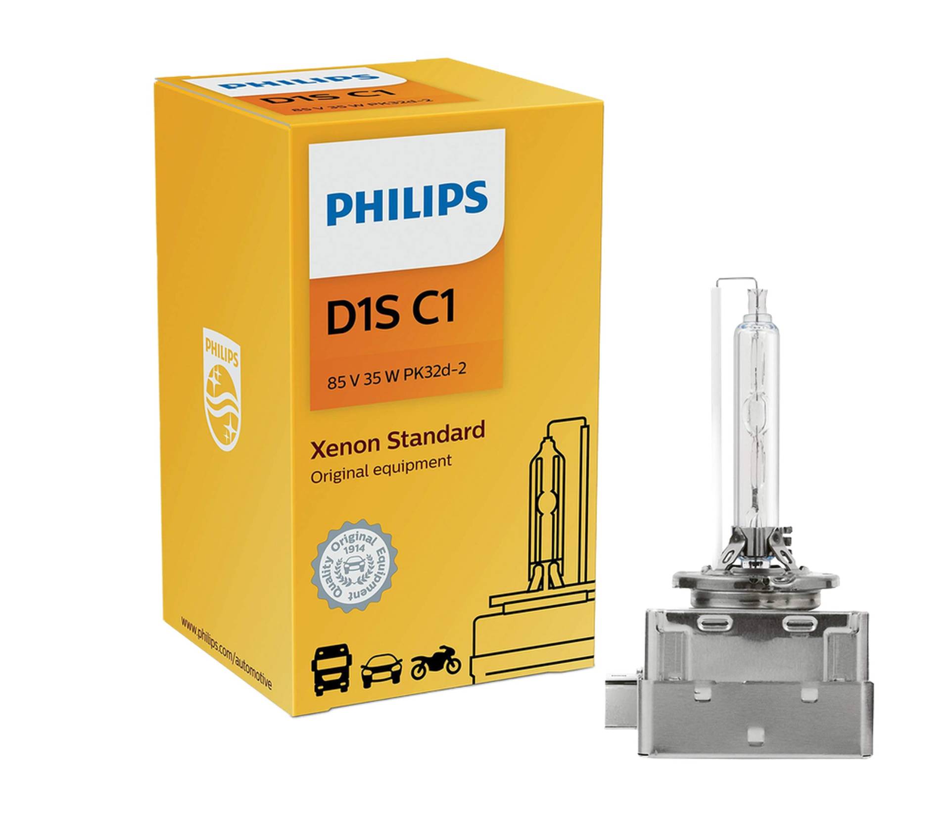 Philips Automotive Germany PHILIPS OEM 4300K D1S Bulb 85415C1 35W DOT Germany by ALI - Pack of 1 Philips Automotive Germany PHILIPS OEM 4300K D1S Bulb 85415C1 35W DOT Germany by ALI - Pack of 1 von PHILIPS