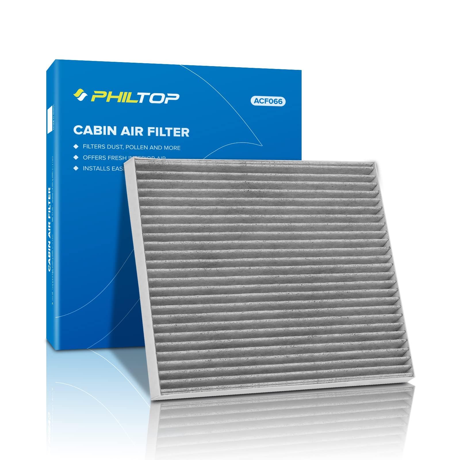ZASTION PHILTOP Cabin Air Filter, Replacement for CF12283, Pacifica(2017-2021), Voyager(2020-2021), Grand Caravan(2021), Premium Cabin Filter with Activated Carbon Filter, Pack of 1 von PHILTOP