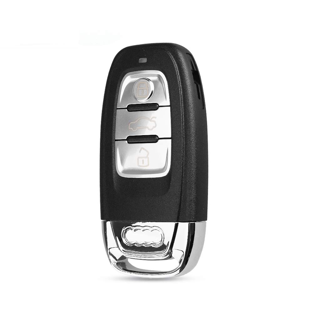 PHONILLICO Schlüsselgehäuse für Audi Q5 A4 A5 A6 A7 A8 R8 – intelligenter Funkschlüssel mit 3 Tasten von PHONILLICO
