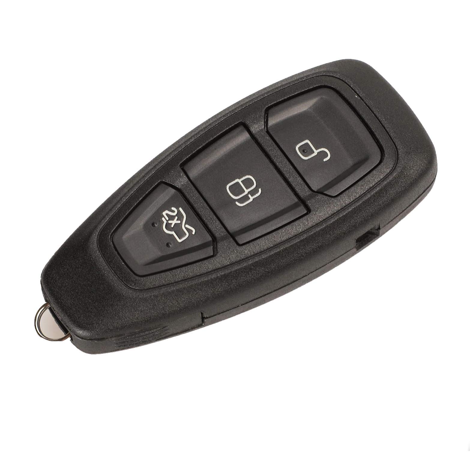 PHONILLICO Schlüsselgehäuse für Ford Focus, C-Max, Fiesta, Kuga, S-Max, Mondeo, B-Max, Ecosport, Galaxy, Kunststoff, 3 Tasten von PHONILLICO