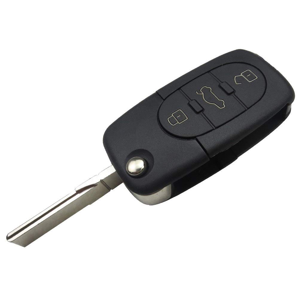 Schlüssel für Audi A2 8z A3 8p A4 8e b6 8h A6 4b A8 4d Q7 S3 S4 TT 8n | 3 Tasten | Fernbedienung Schlüssel für Audi A2 8z A3 8p A4 8e b6 8h A6 4b A8 4d Q7 S3 S4 TT 8n | 3 Tasten | Fernbedienung von PHONILLICO