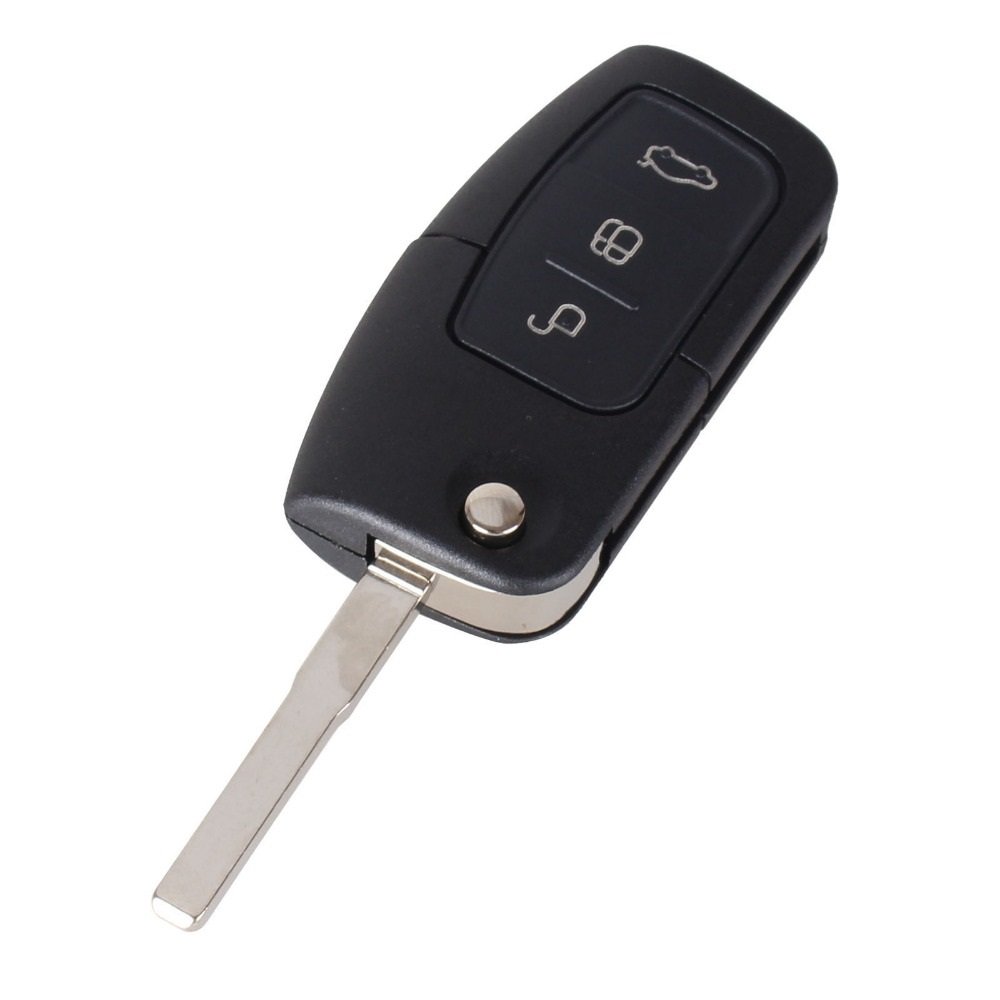 Schlüssel für Ford Fiesta Focus Mondeo Smax Cmax Kuga | 3 Tasten | Fernbedienung Autoschlüssel von PHONILLICO