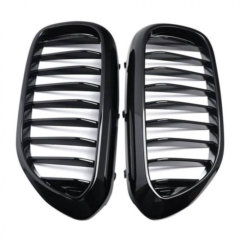 2pcs Front Stoßfänger Grills kompatibel mit 5er G30 G31 G38 -Modellen von 2017 auf 2020 Upgrade auf Facelift -Style Racing Grills von PHOVYAFI