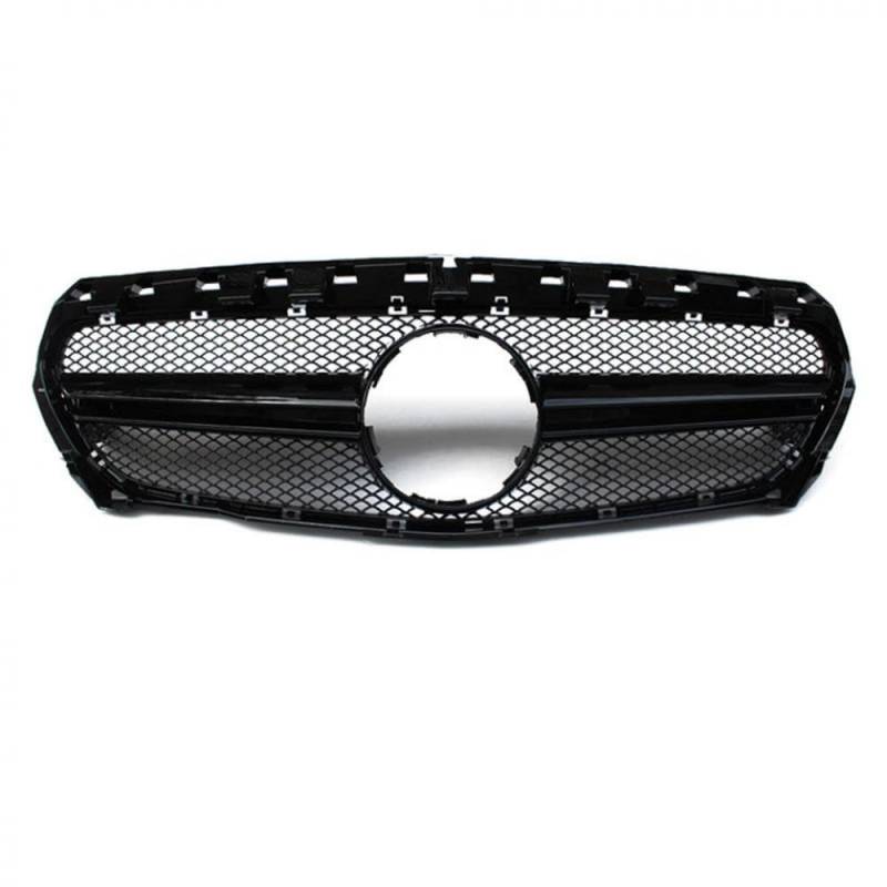 AMG-Stil Frontgrill Kühlergrill kompatibel mit der CLA-Klasse W117 C117 2013-2016 CLA180 CLA200 CLA250(Black) von PHOVYAFI