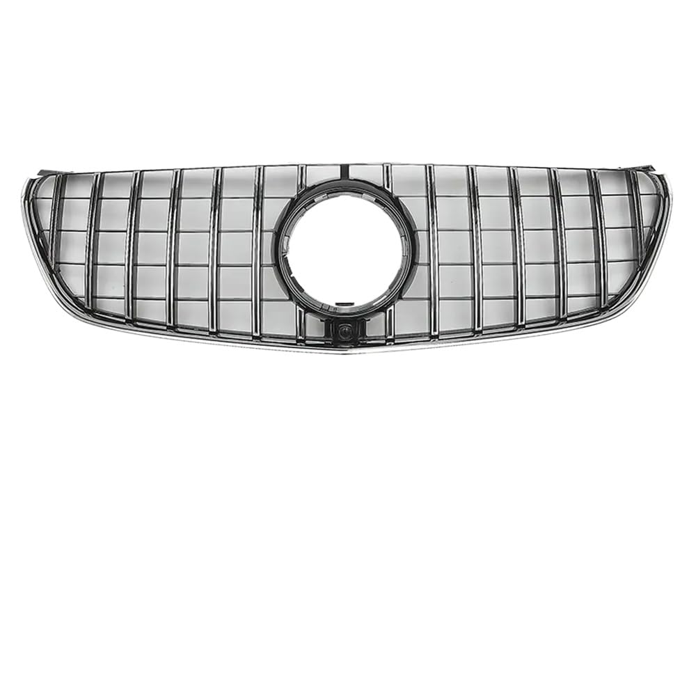 Chrome Black Diamonds Style Grilles kompatibel mit V W447 V250 V260 2016 bis 2020 Glanzschwarz GTR Style Stoßstange Kühlergrill(GTR-Chrome Silver) von PHOVYAFI