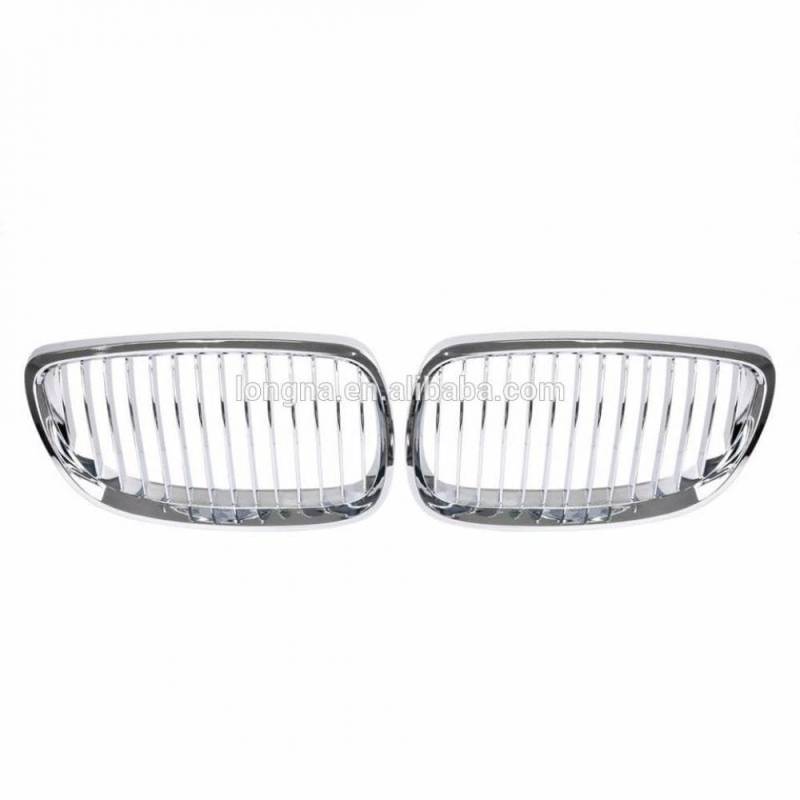 Chromgrill Kompatibel mit 2007-2009 E92 E93 M3 Kompatibler vorderer Stoßstangengrill 2-Tür von PHOVYAFI
