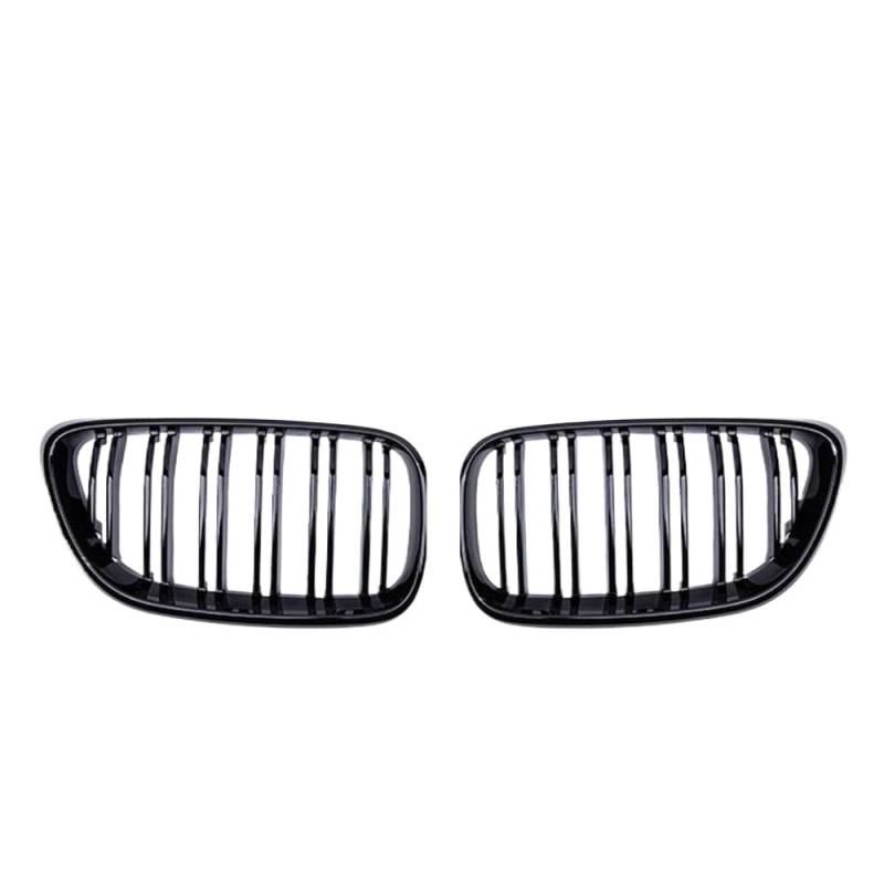 Dual Line Front Stoßfänger Kühlergrill Kompatibel mit 2 Serien F22 F23 F87 M2 Kompatible Renngrille in Glanz und mattschwarz(Glossy Black) von PHOVYAFI