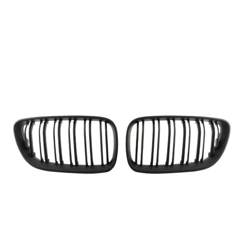 Dual Line Front Stoßfänger Kühlergrill Kompatibel mit 2 Serien F22 F23 F87 M2 Kompatible Renngrille in Glanz und mattschwarz(Matte Black) von PHOVYAFI