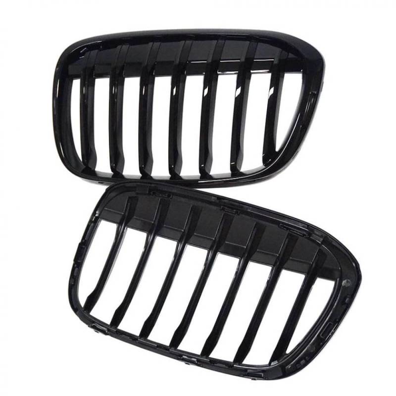 Einzellinie Front Stoßstange Kühlergrill kompatibel mit X1 F48 F49 2016 bis 2020 Autozubehör Ersatz -Renngrills von PHOVYAFI
