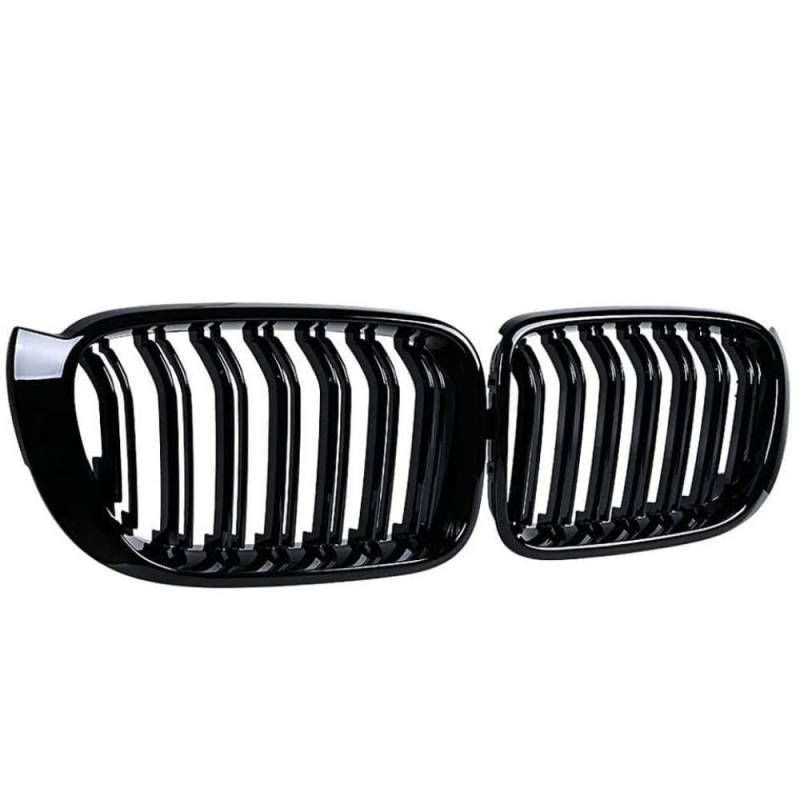 Gloss Black Dual Line Frontgrill Cover Kompatibel mit 2014 2017 x3 x4 f25 f26 kompatibler Ersatz von PHOVYAFI