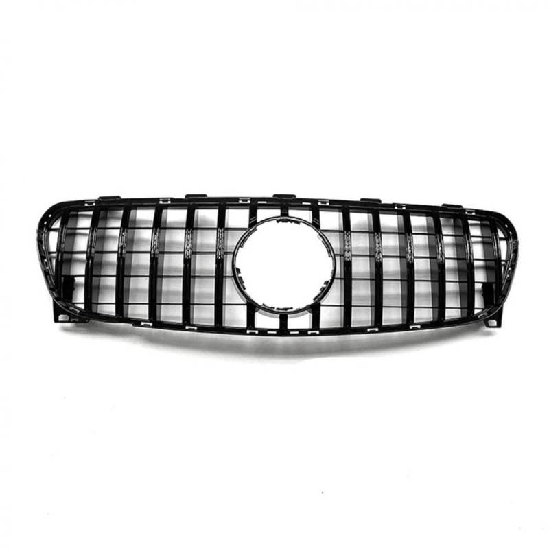 Kompatible vordere Kühlergrill obere Stoßfängerhaube Kompatibel mit die GLA-Klasse X156 2017-2020 GLA200 GLA250 GLA45 GT(Black) von PHOVYAFI
