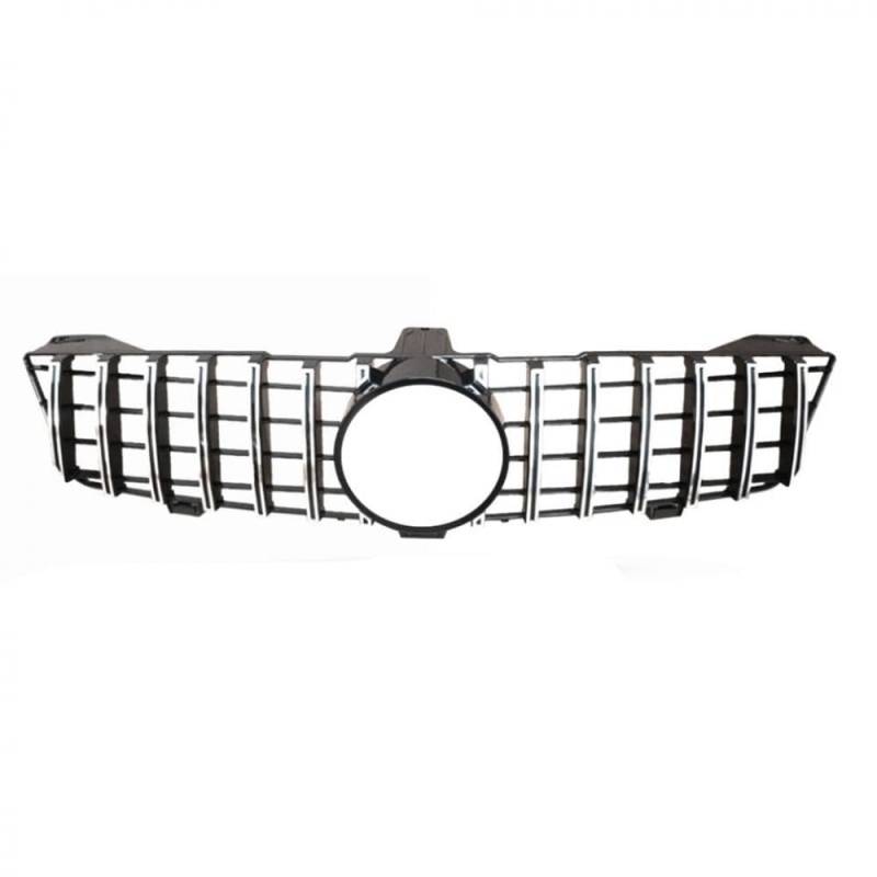 Kompatibler Frontgrill Grill GT Style Black Silber Kompatibel mit CLS Klasse W219 CLS350 CLS500 CLS600 2008-2010(Silver) von PHOVYAFI
