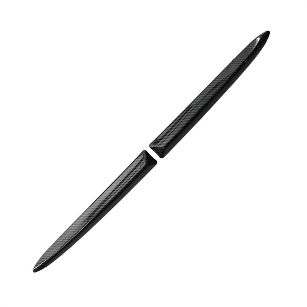 PHOVYAFI 2pcs vordere Stoßfänger obere Formstücke, die mit 500 2007-2015 kompatibel ist(Carbon Fiber Black) von PHOVYAFI