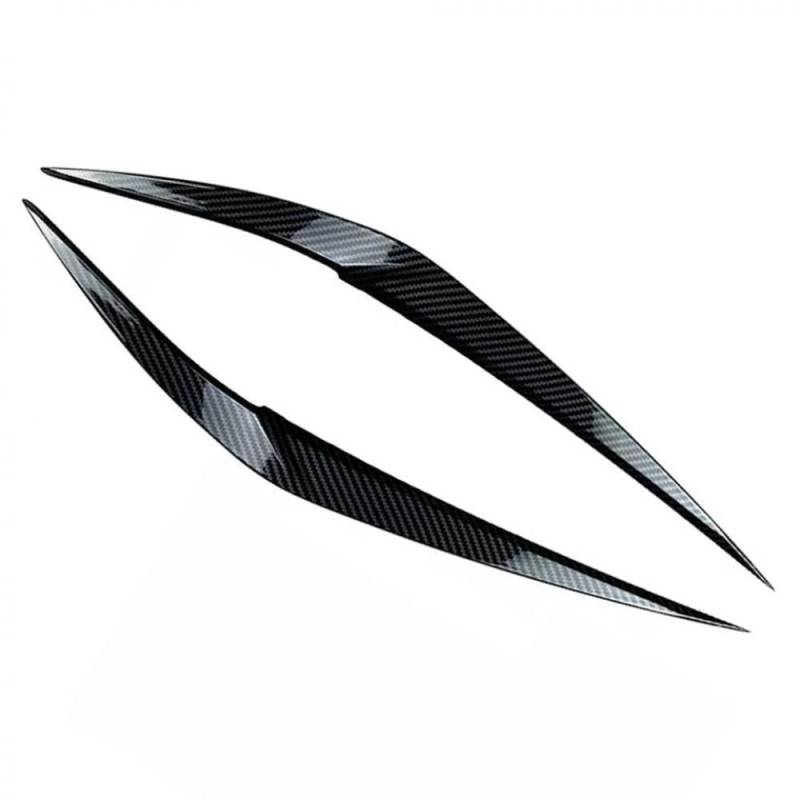 X1 F48 2016 2017 2018 2019 2020 Kompatible Auto vorne Scheinwerfer Augenbrauen Augenlider Trim ABS -Aufkleber Abdeckung Zubehör(Carbon Fiber Look) von PHOVYAFI
