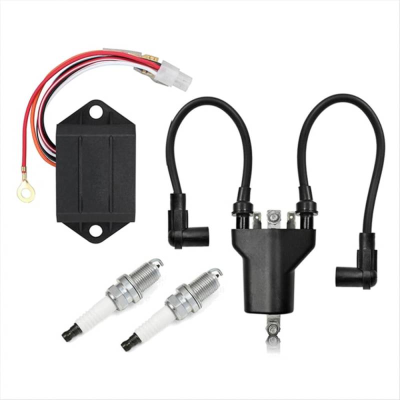 Zündspulen-AC-Zündkerzen-Zündkerze-Set kompatibel mit dem Medaillengewinner TXT Gas Cart EZ-GO-Modelle 1991-2002 von PHOVYAFI