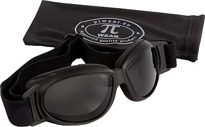 PI-Wear Black Hills, Motorrad-Brille - Matt-Schwarz Stark-Getönt von PI-Wear